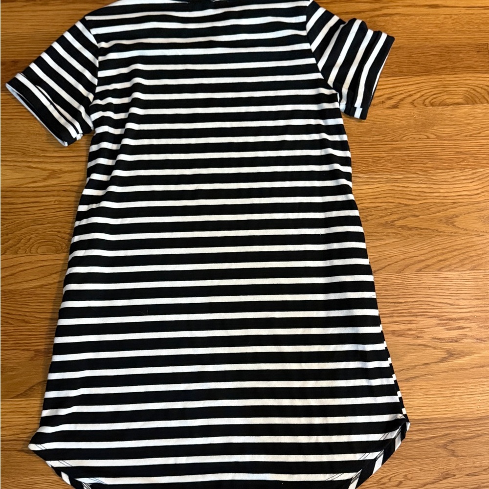 Cherish Black and White Raglan Mini Dress